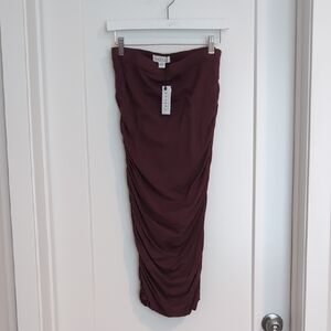 Velvet W Lisa Skirt Vino Medium Pencil Skirt